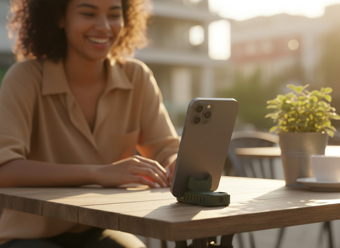 Outdoor Phone Stand - Compact and Durable